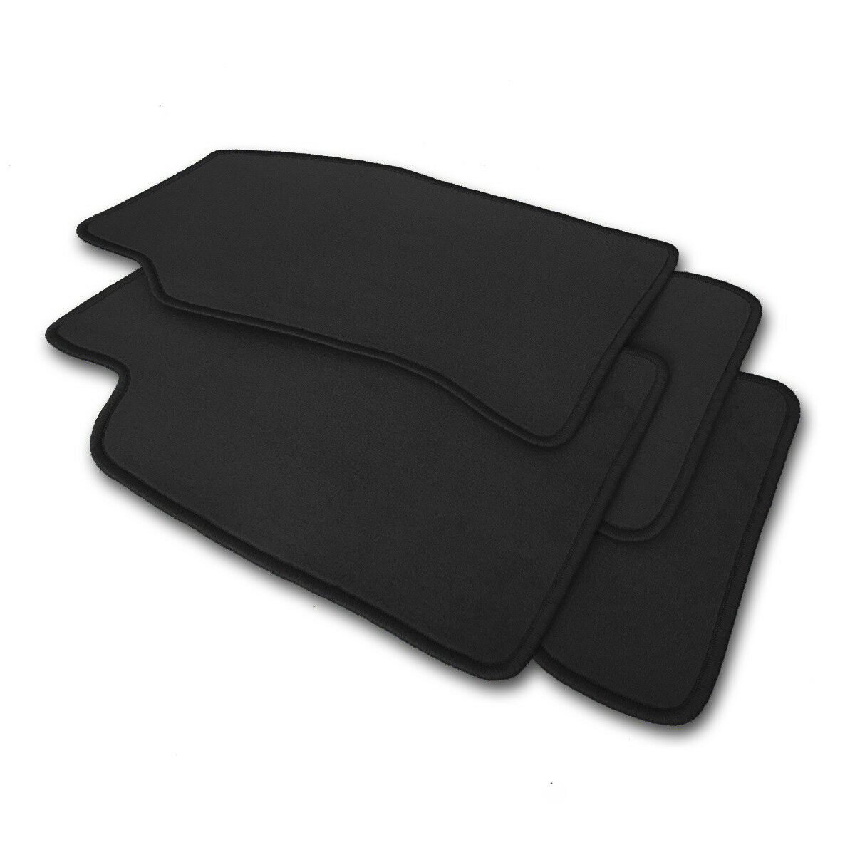 Velours Fussmatten Q300 schwarz Ein Musterbeispiel von Velours Automatten in der Farbe schwarz.