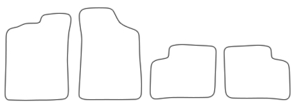 Das Schnittmuster für Fussmatten Daihatsu Cuore_2003-